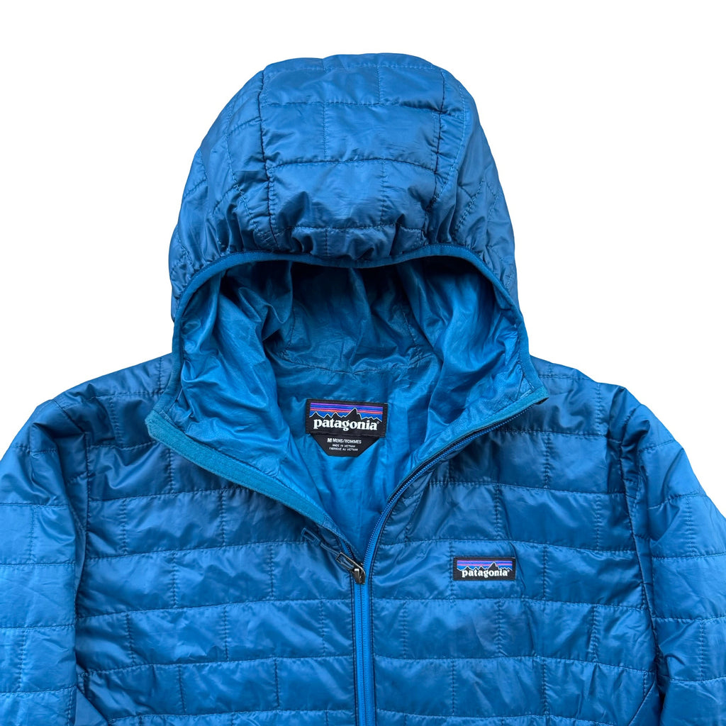 Blue Patagonia Hooded Puffer Jacket (M)