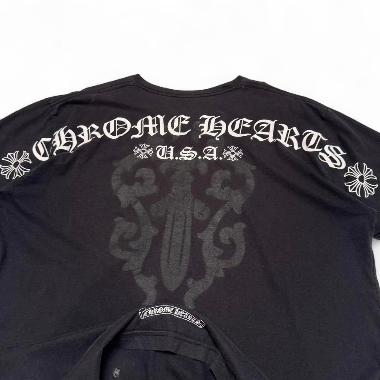 Chrome Hearts USA Spellout Dagger Tee (XL)