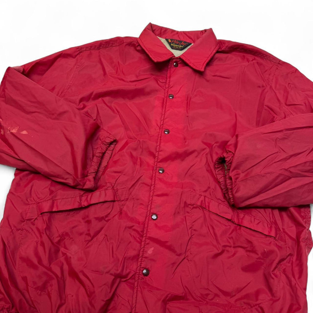 1970s Pla-Jac Red Windbreaker Jacket (XL)