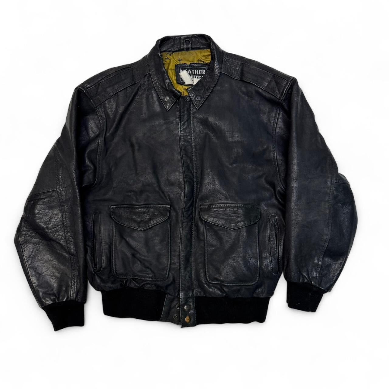 Vintage Leather Limited Leather Bomber Jacket (L)