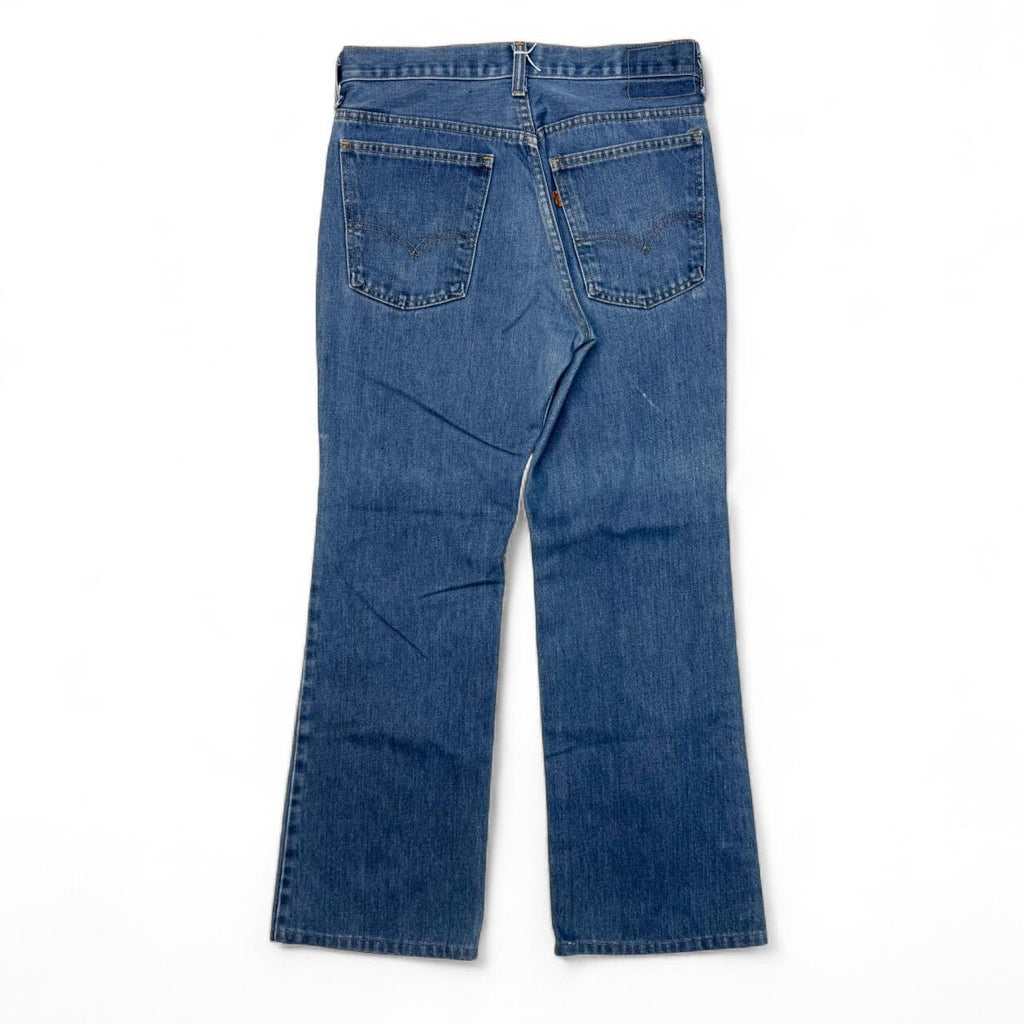 1970s Orange Tab Bootcut Jeans (32x28)