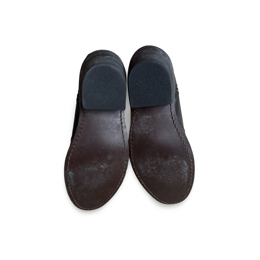 Black Leather Western Boot (9D)