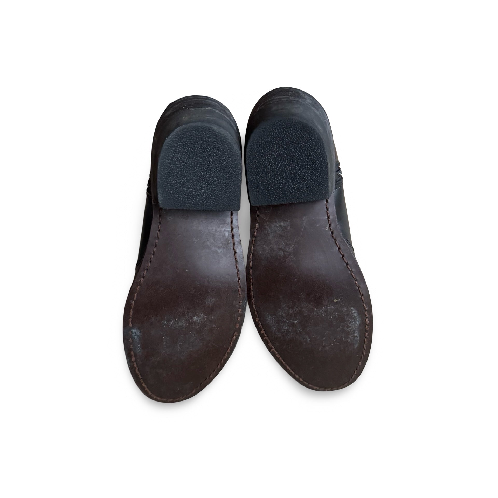 Black Leather Western Boot (9D)