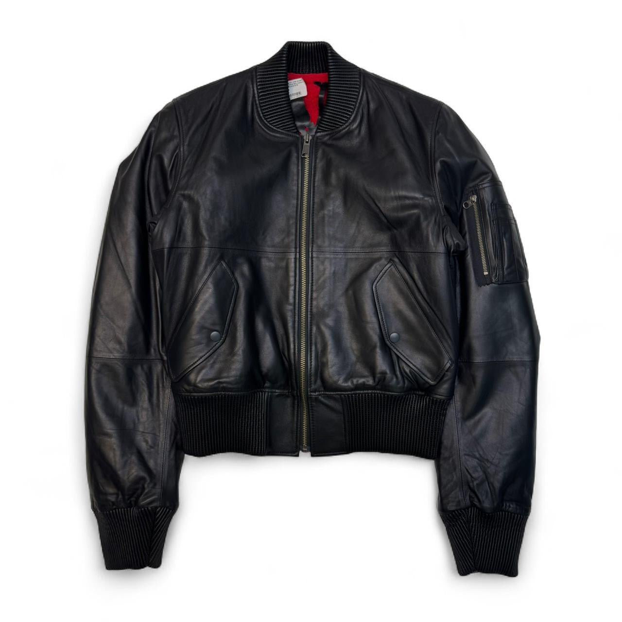VLONE F/W 2019 Unreleased Runway Sheep Skin Leather Bomber Jacket (M)
