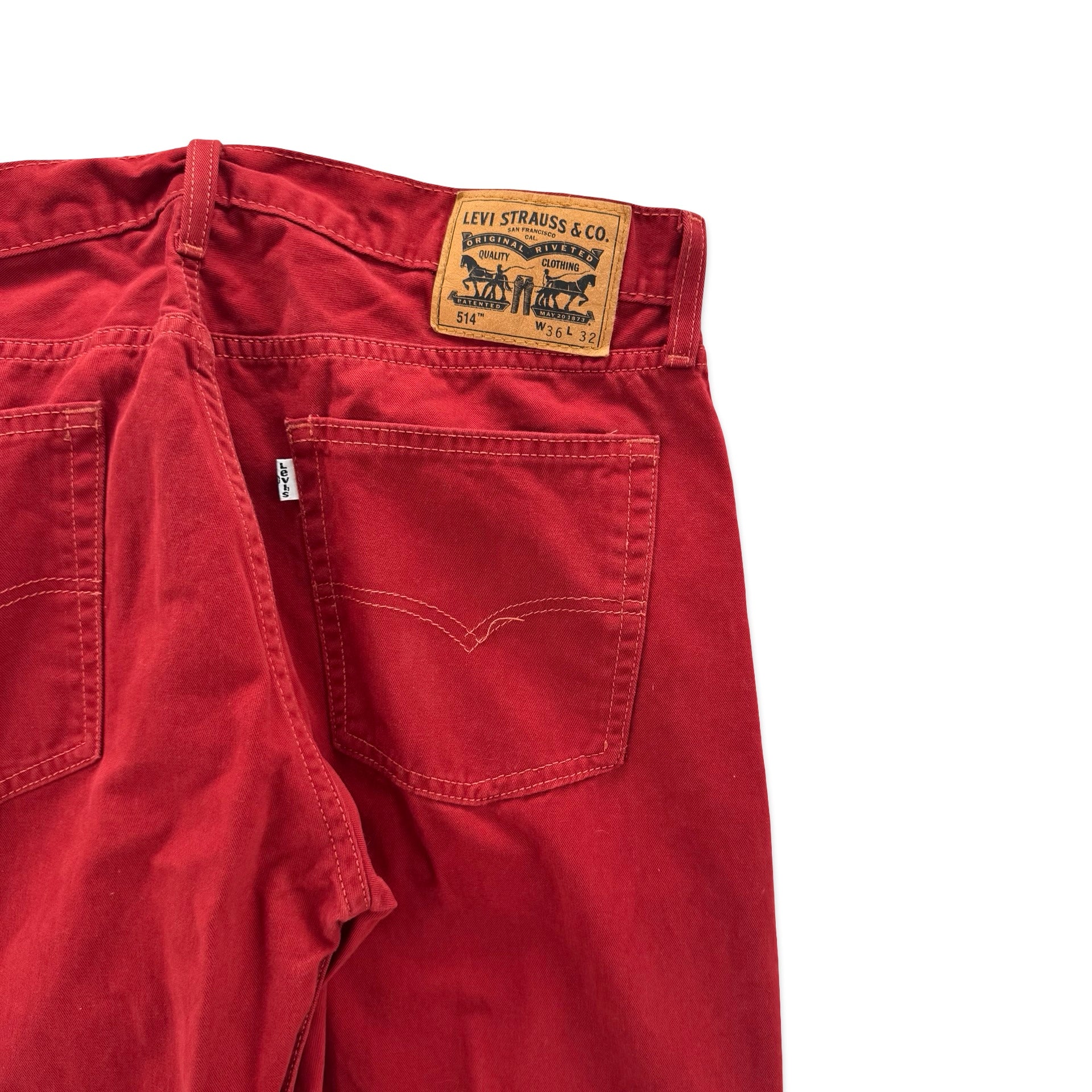 Red Levi’s Strauss 514 Pants (36x32)