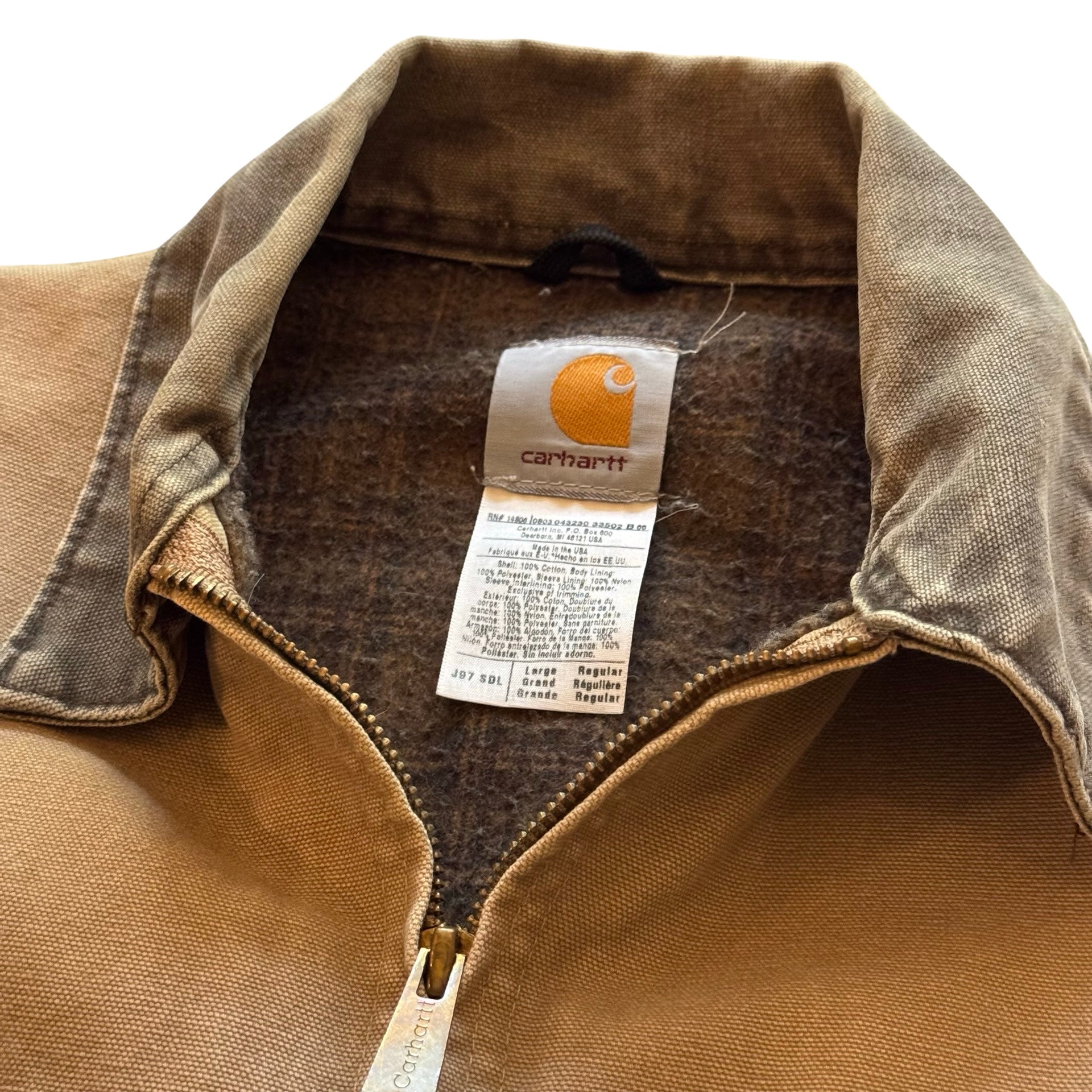 90s Carhartt Detroit “Sandstone” (L)