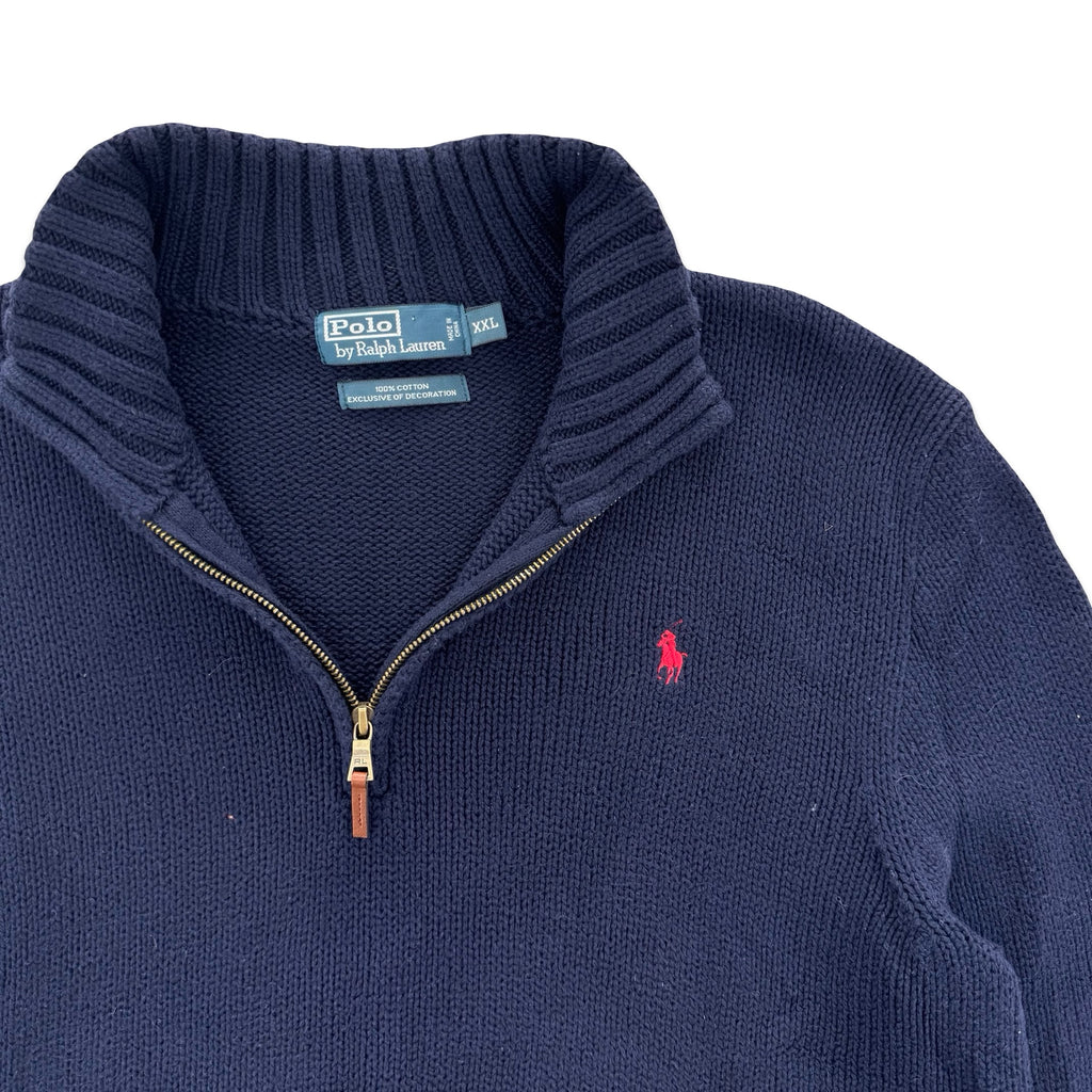 Vintage Polo Ralph Lauren Knit Quarter Zip (XXL)