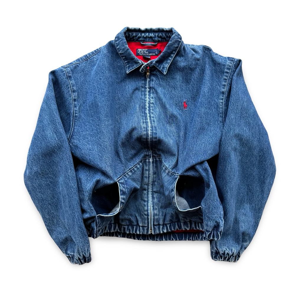 Vintage Polo RL denim Harrington Jacket (L)