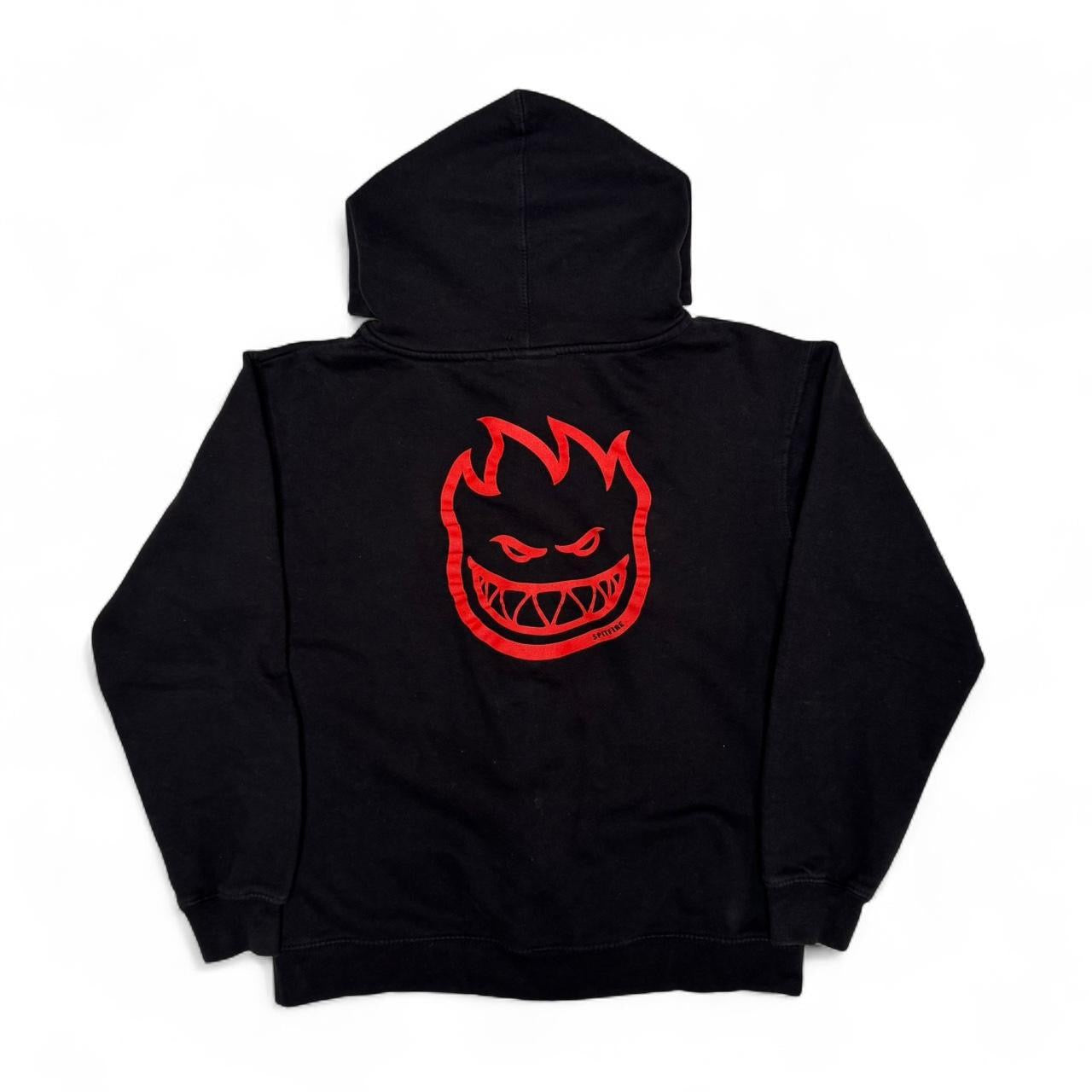 2000’s Black Spitfire Wheels Zip-Up Hoodie (S/M)