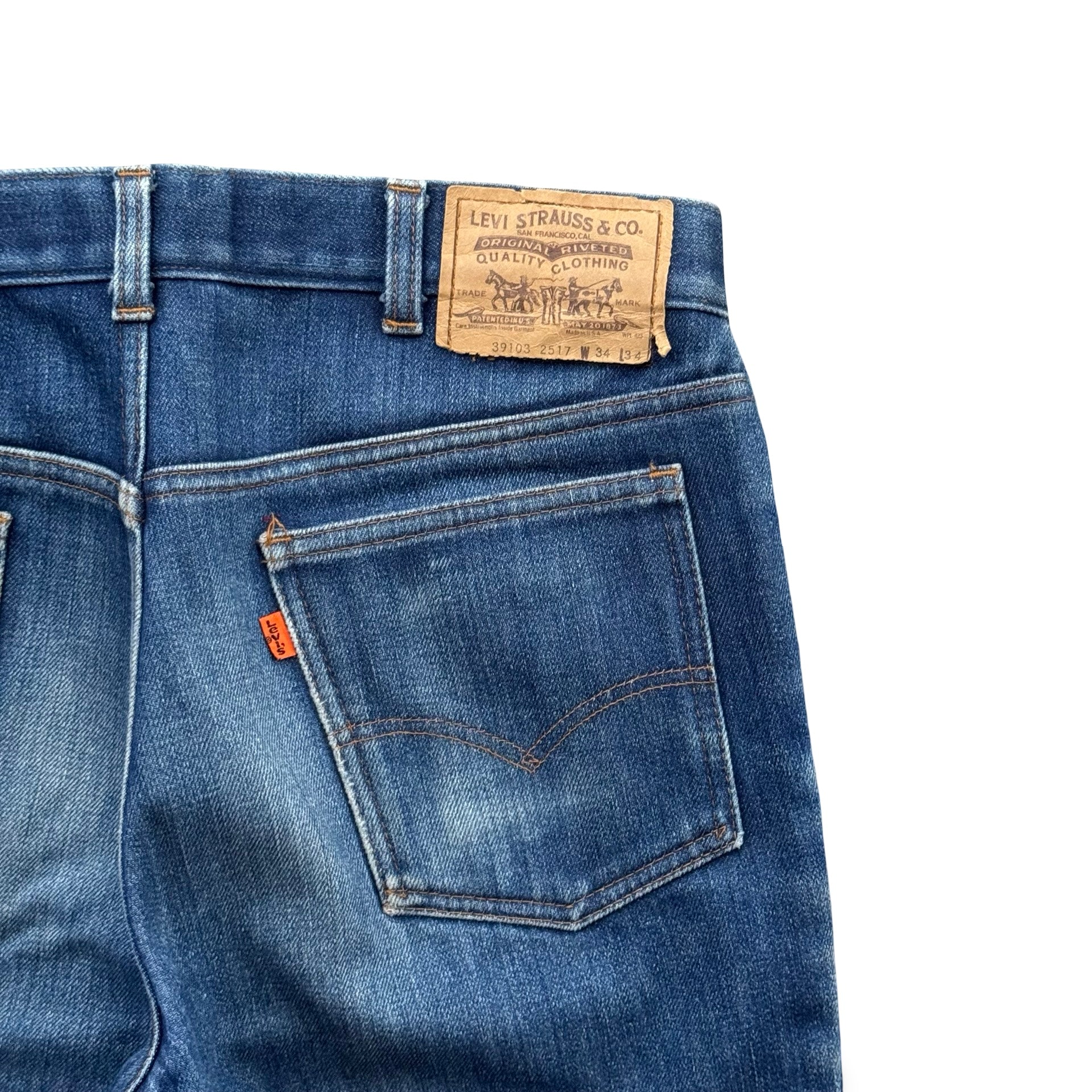 1970s Cotton Lined Levi’s 517 Jeans (34x34)