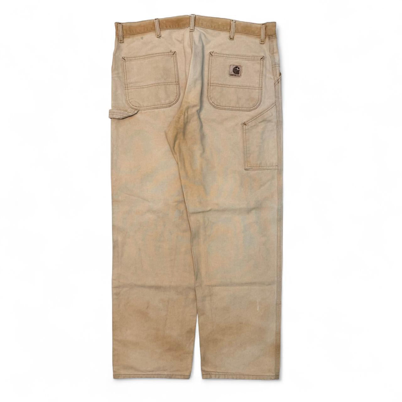 Vintage Sun Faded Tan Carhartt Carpenters (40x30)