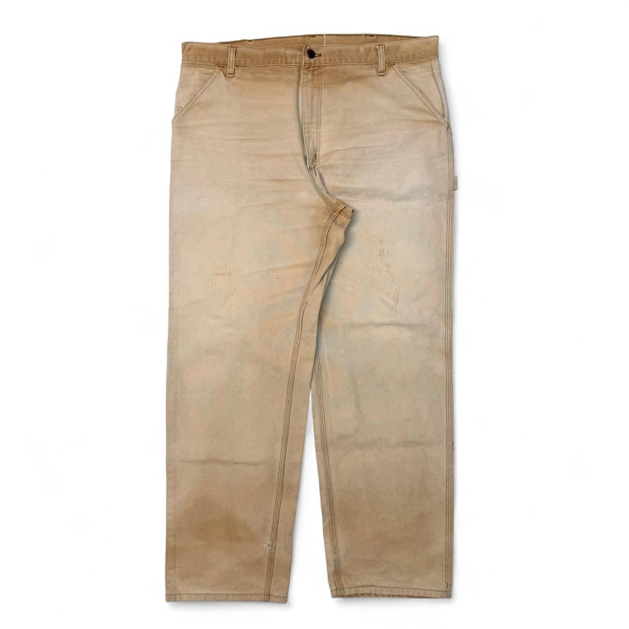 Vintage Sun Faded Tan Carhartt Carpenters (40x30)