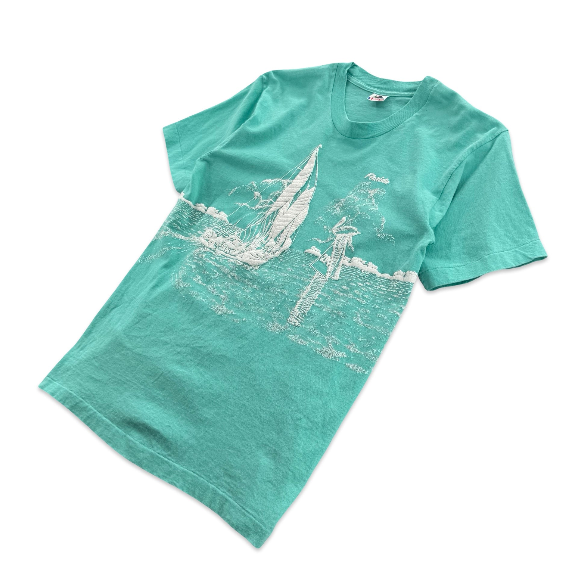 Vintage Florida Puff Print Tee (L)