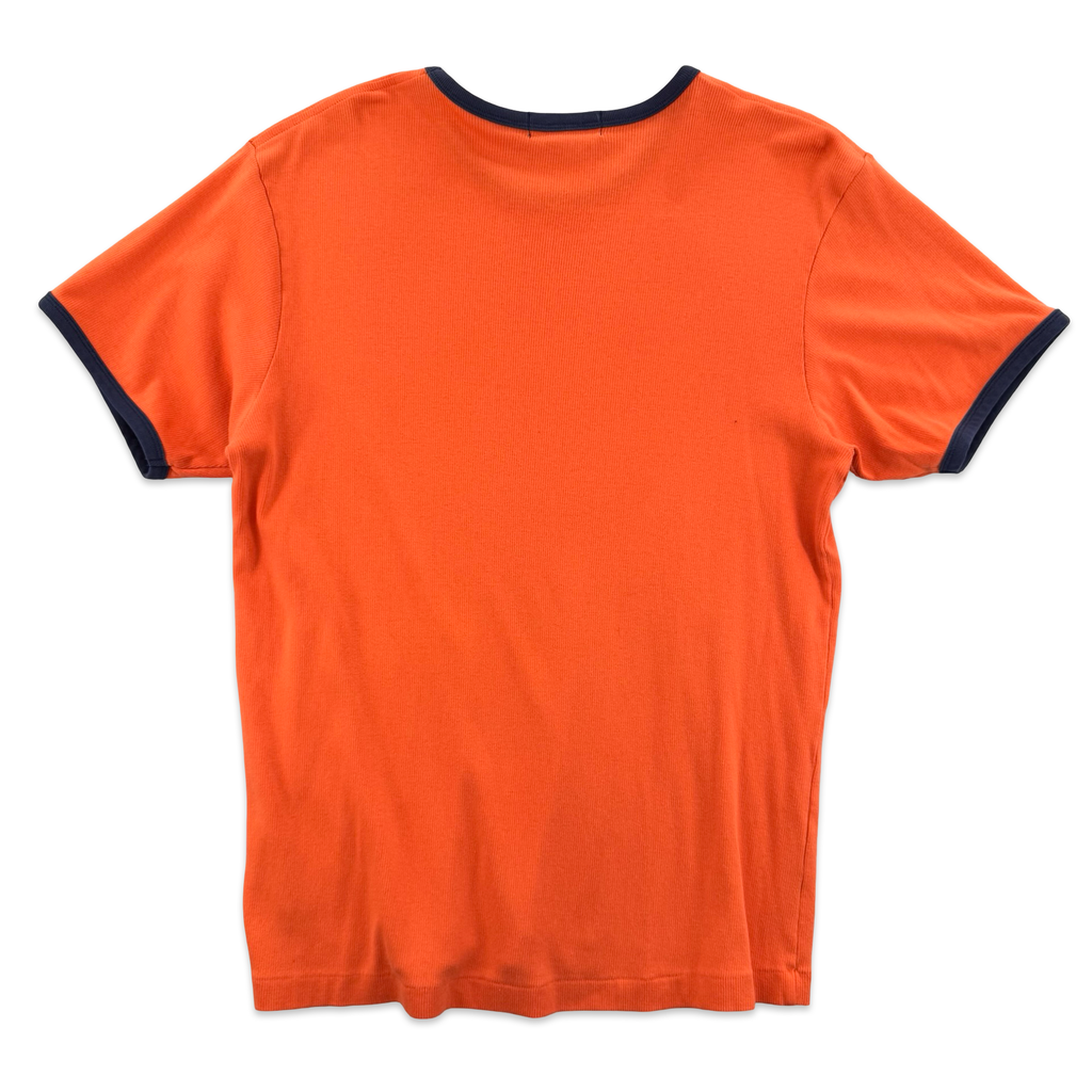 Vintage Ralph Lauren Orange Ringer Tee (XL)