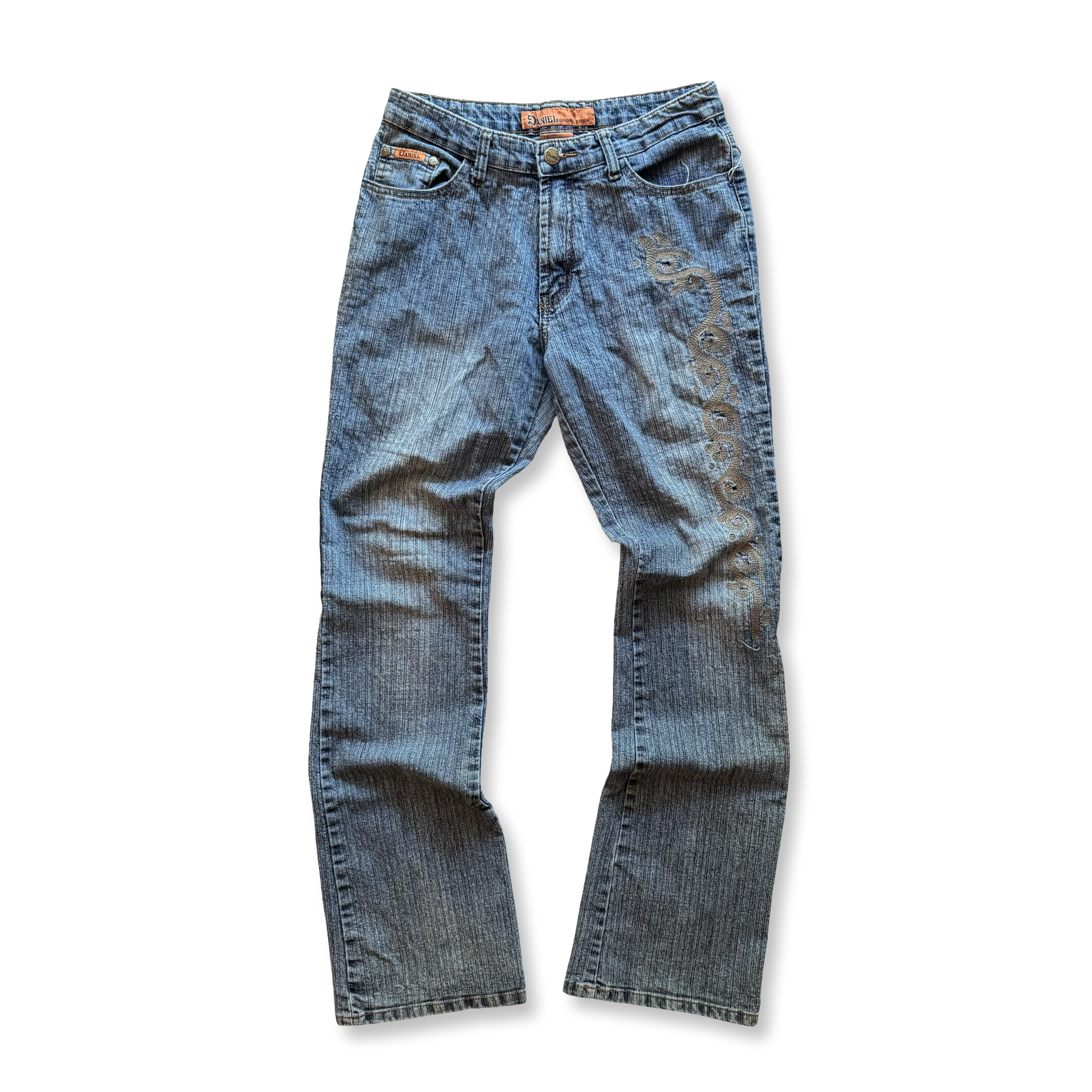 2000s Daniel Embroidered Jeans (28”x31”)