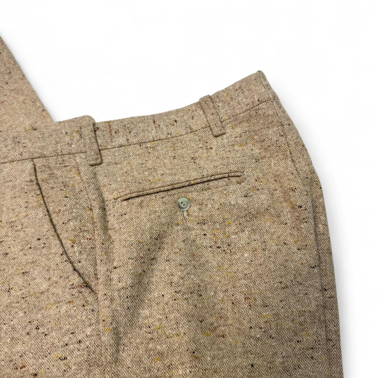 1970s Tweed Flare Dress Pants (31x30.5)