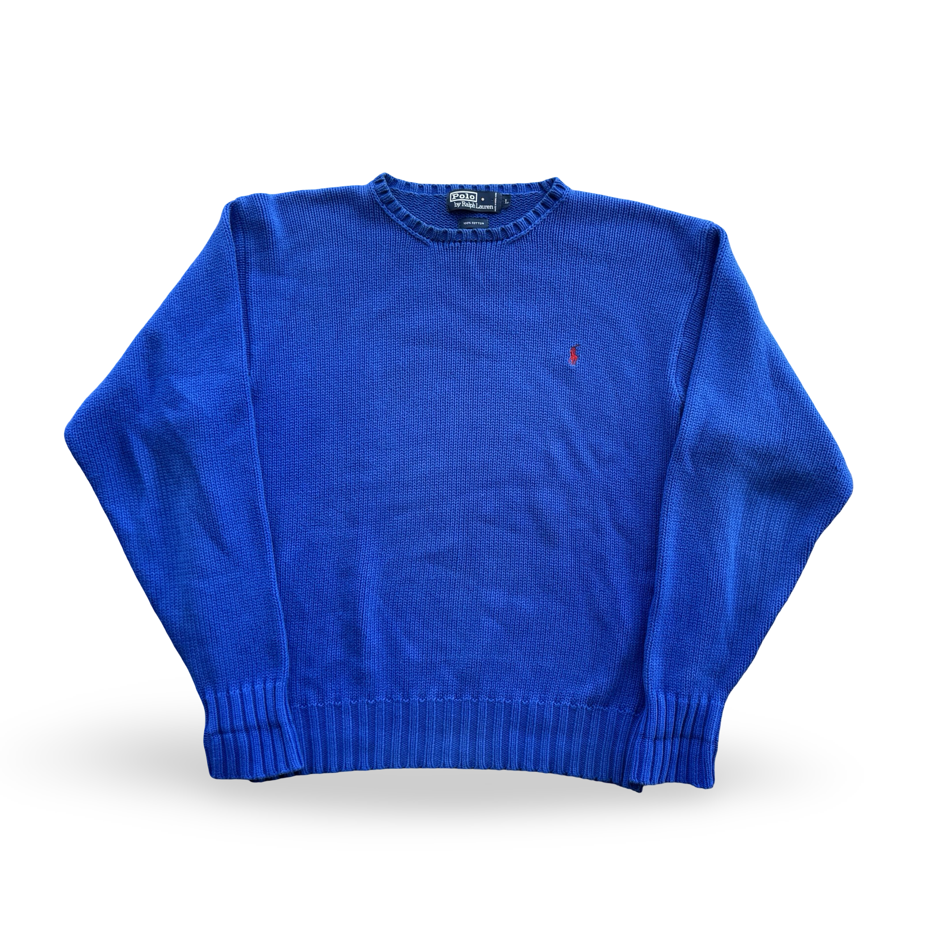 Vintage Blue Ralph Lauren Knit Sweater (L)