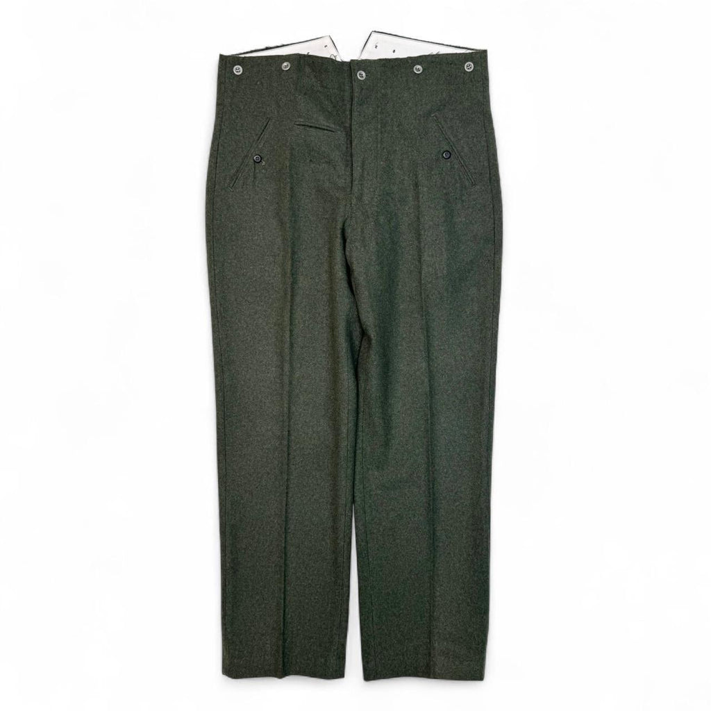 Olive Green Buckle back Wool Pants (38/34x32)