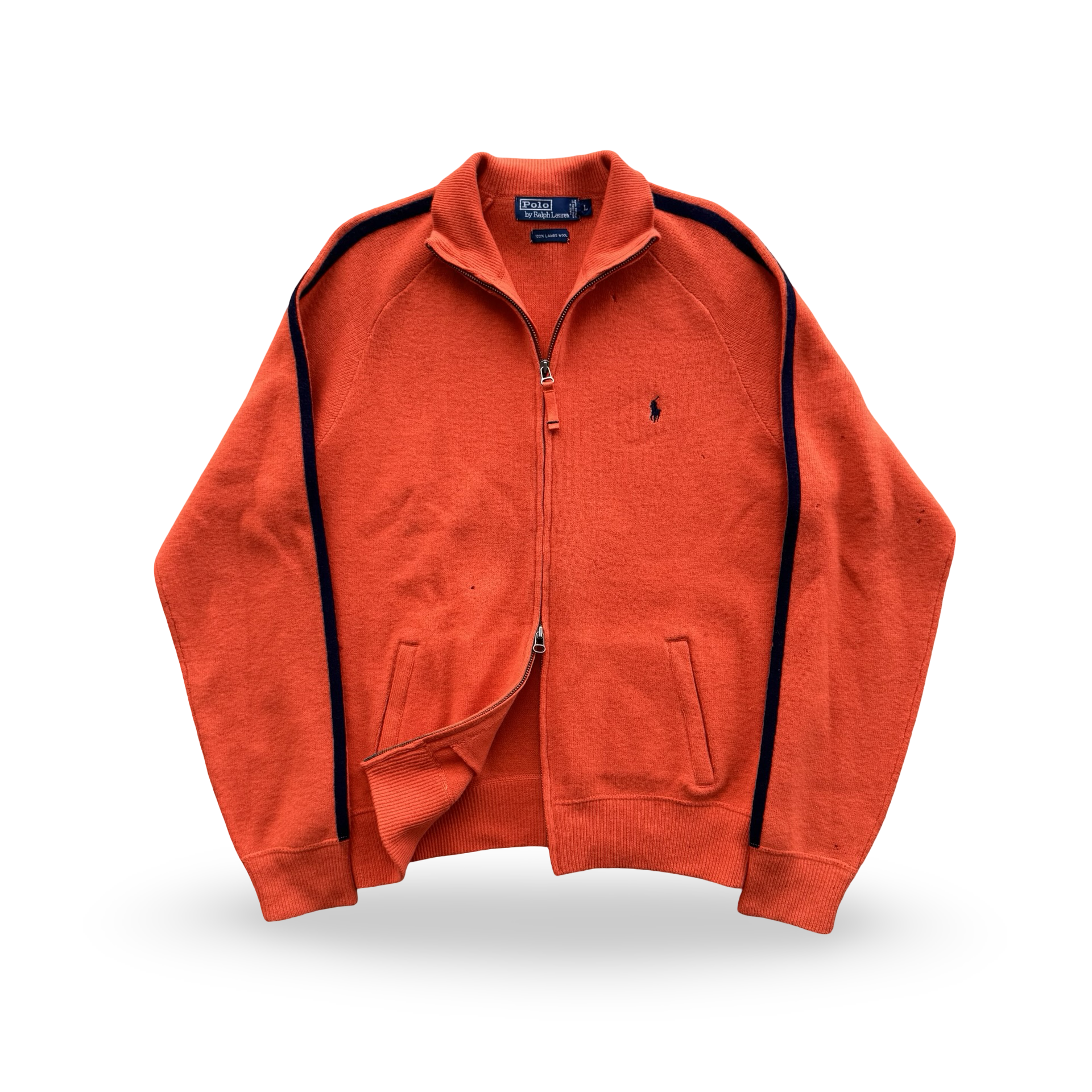 Vintage Orange Ralph Lauren Lambswool Jacket (L)