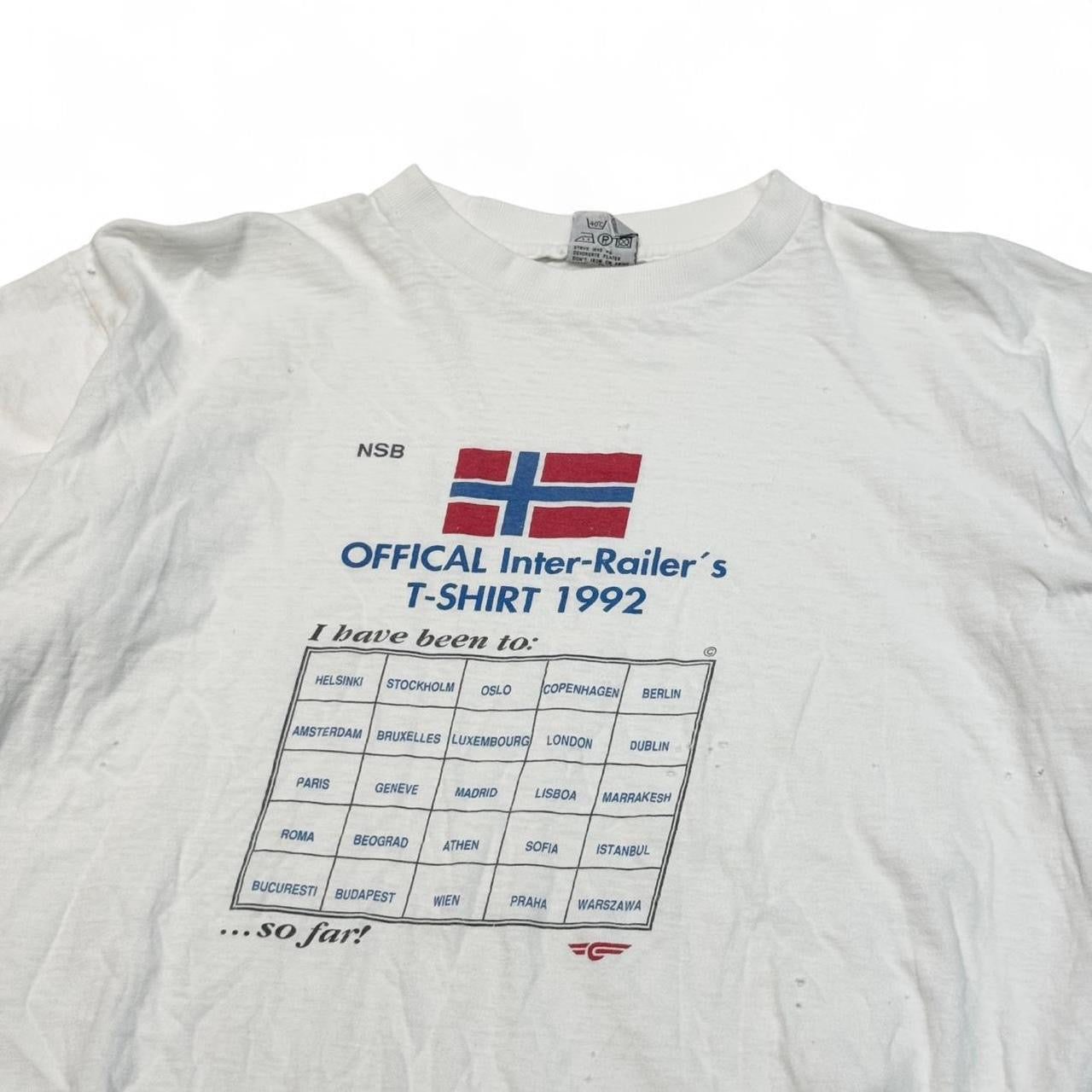 1990s Norway Inter Railers Tourist Tee (XL)