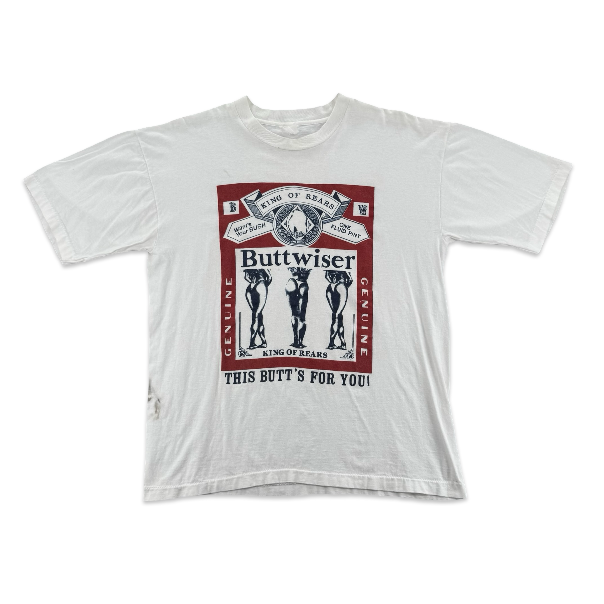 Vintage Buttwiser This Butts For You Tee (L)