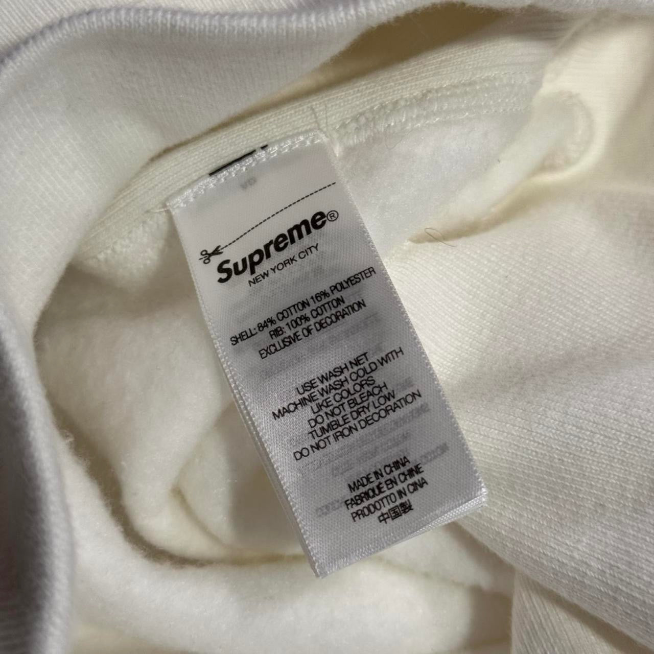 F/W 24 Supreme Washed White Box Logo Crewneck (XL)