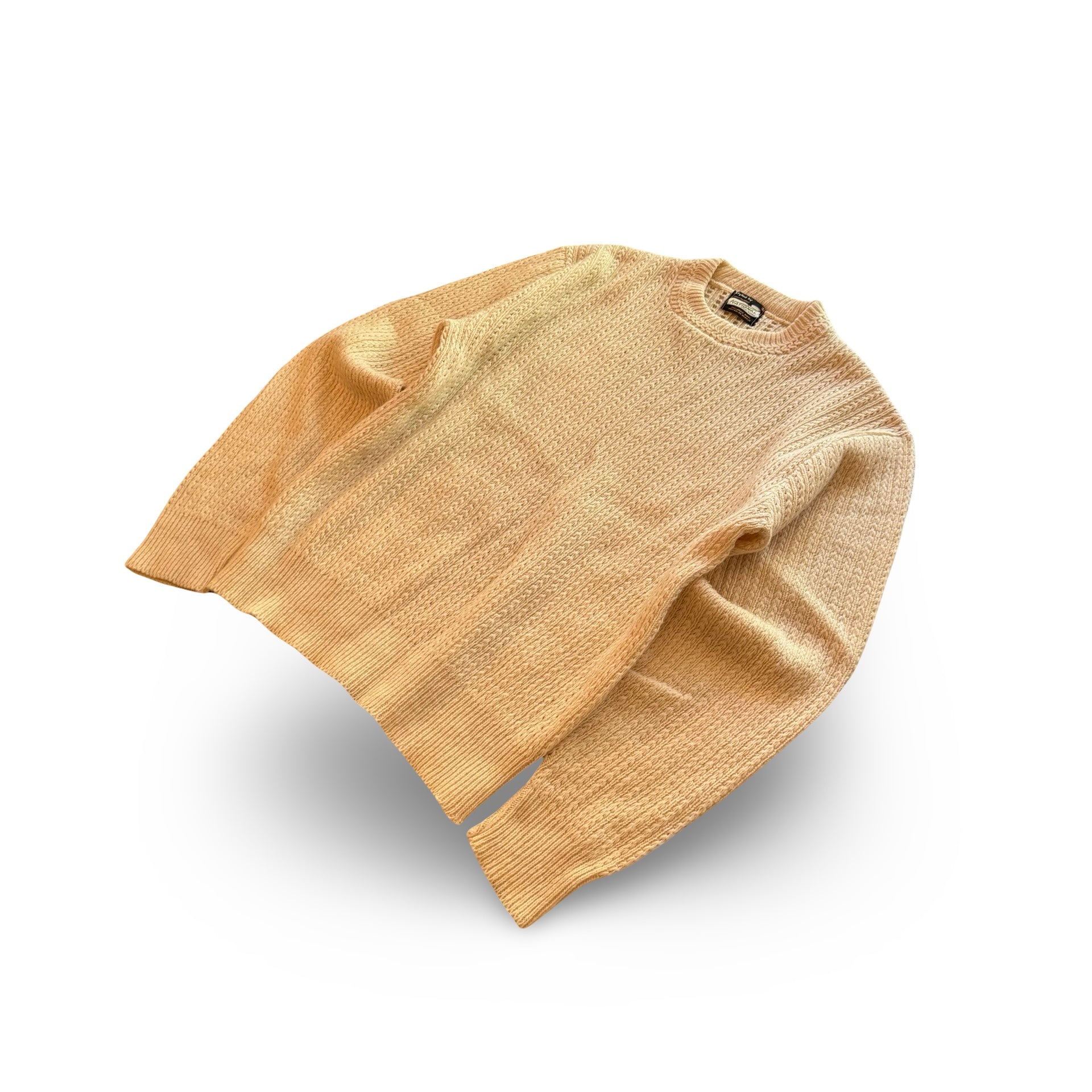 1980s National Lambswool Cable Knit Sweater (L)