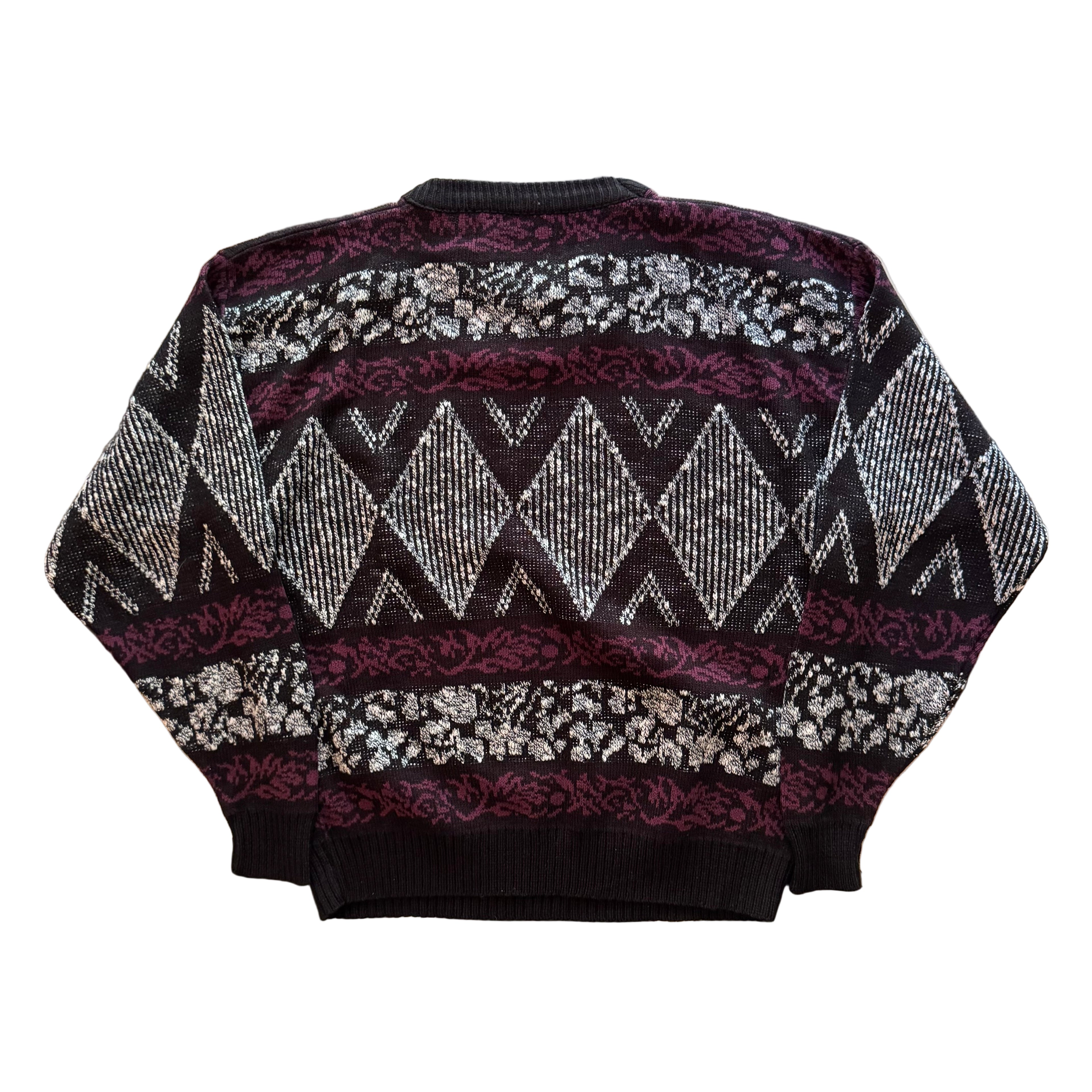 90s Royal Knight Knit Sweater (L)