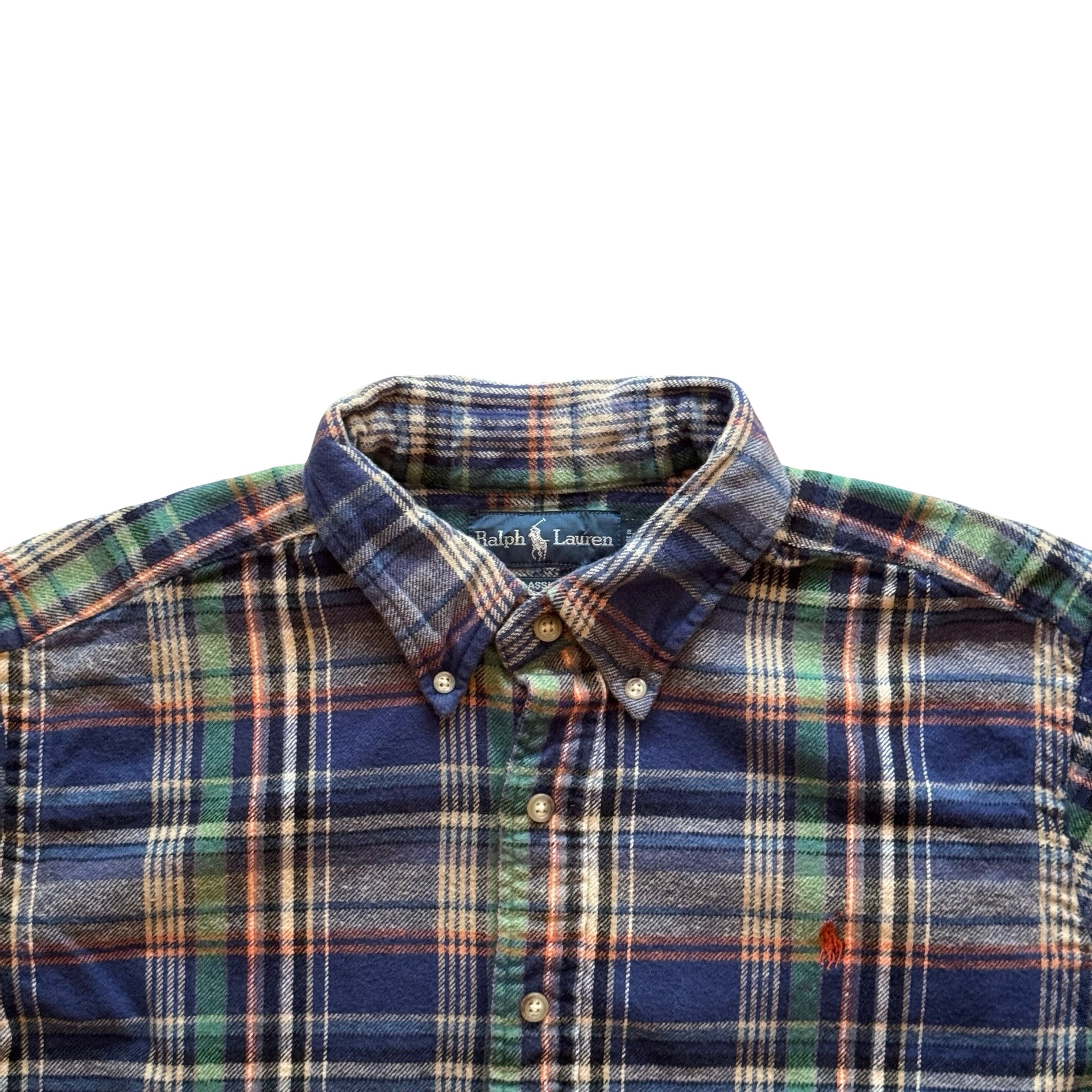 90s Polo Ralph Lauren Flannel Shirt (XL)