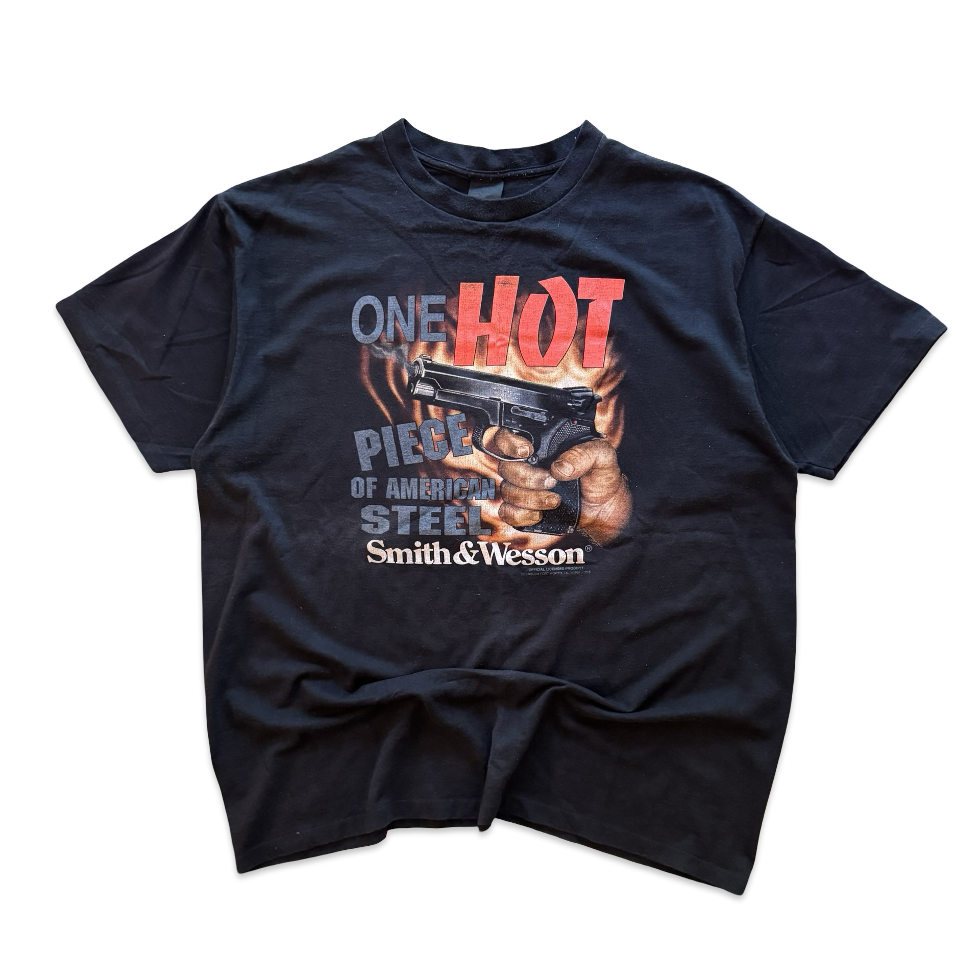 1992 “One Hot Piece Of American Steel” 3D Emblem Tee (XXL)