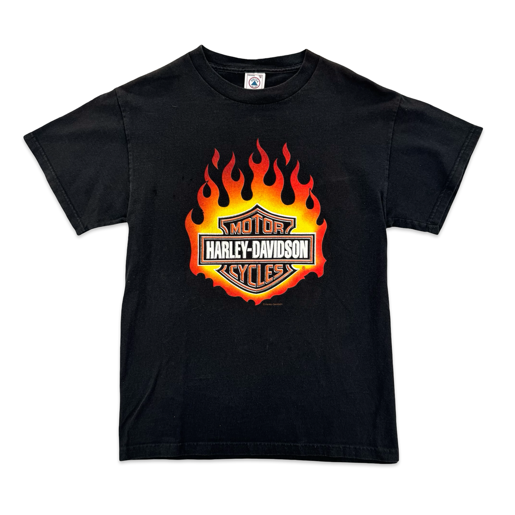 Vintage Harley Davidson Flame Crest Tee (M)