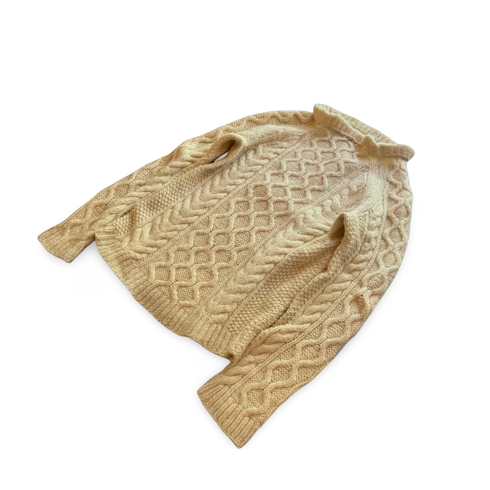 80s Johanna Burgraf Cable Knit Sweater (M)