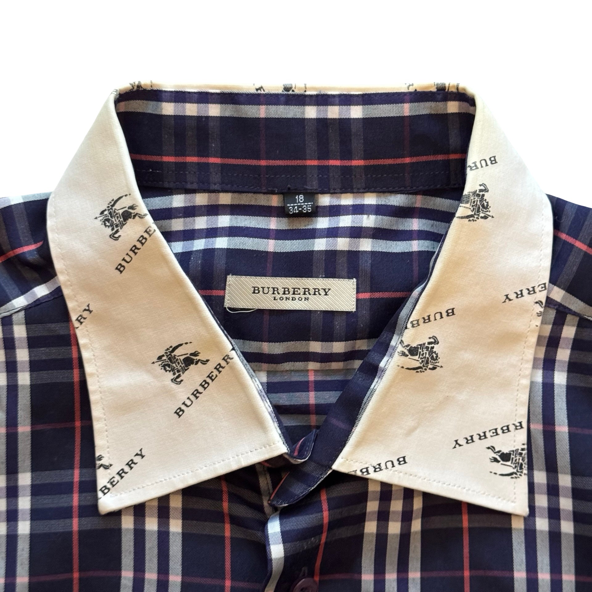 Burberry London Plaid Button Up Shirt (L/XL)