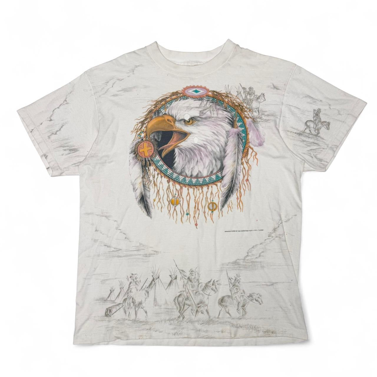 Vintage Eagle All Over Print Tee (L)