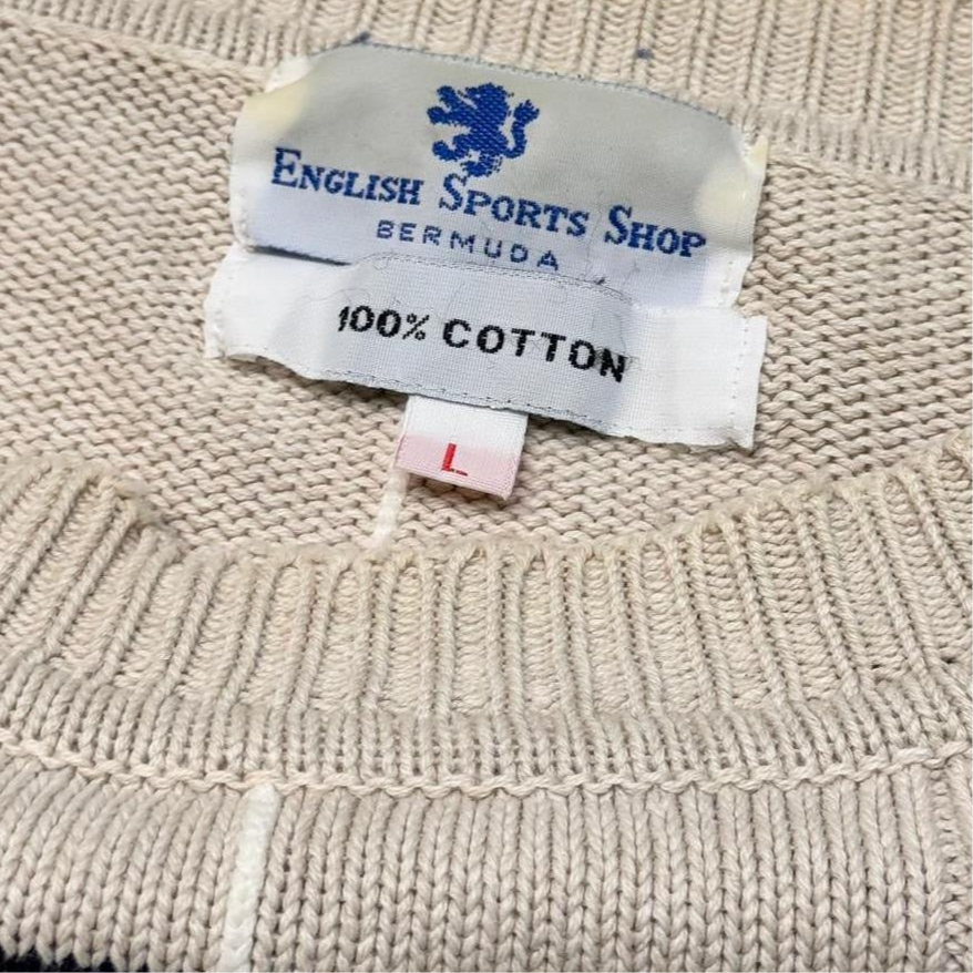 Vintage English Sports Shop Knit Sweatwer (L)