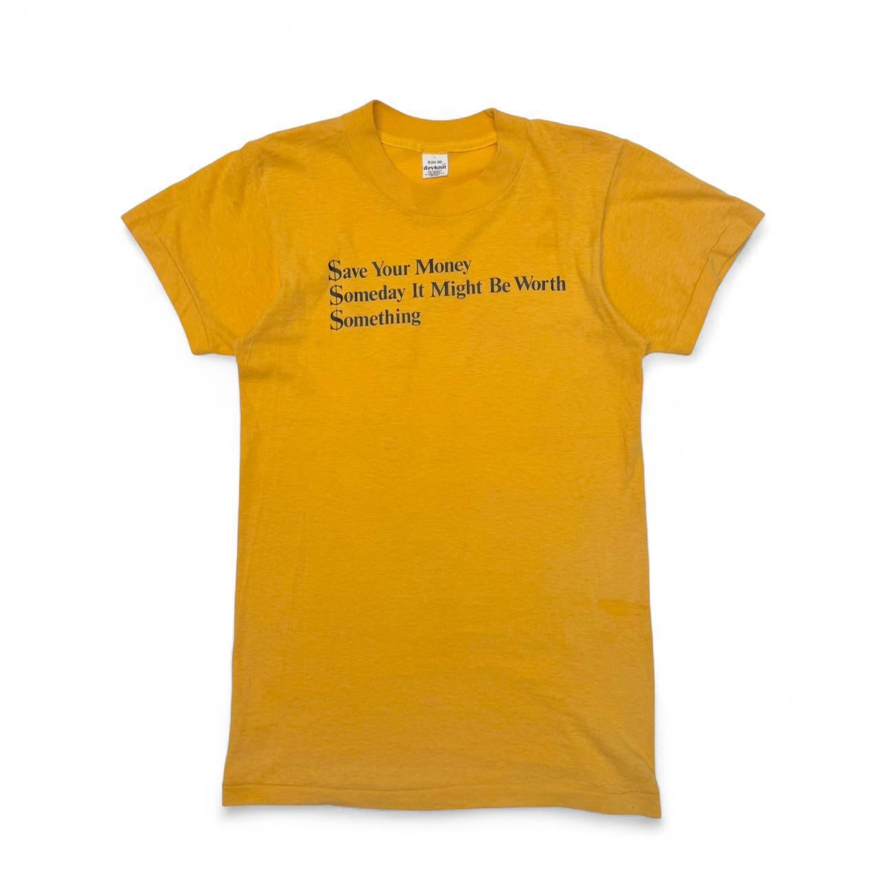 1970s “Save your money, Someday it might be worth Something” Tee (S)