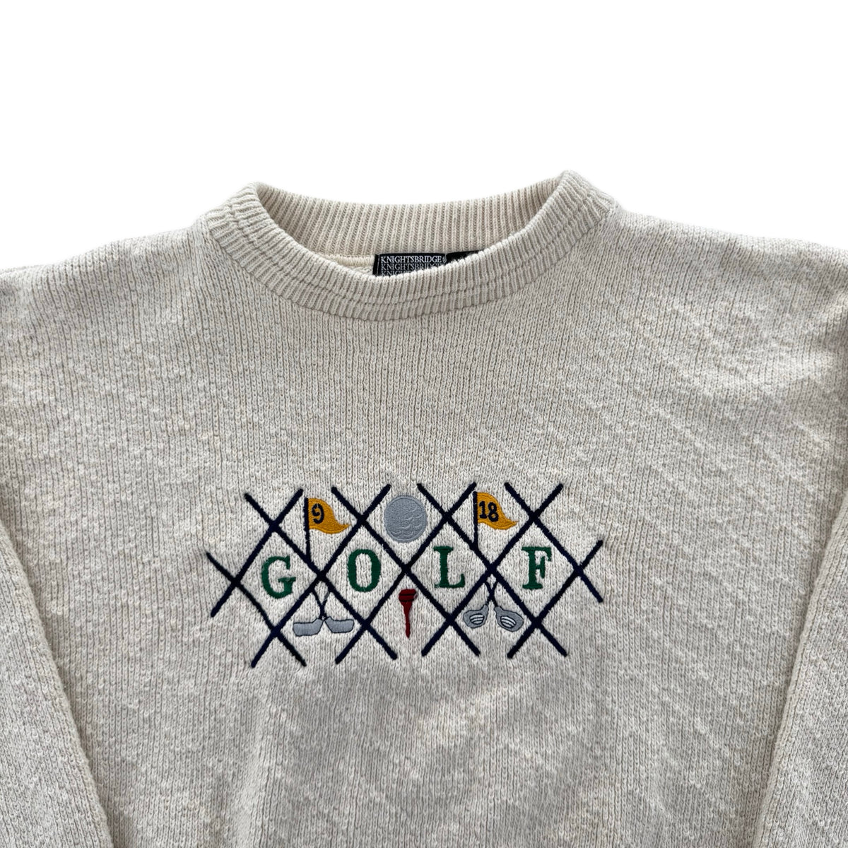Vintage Knightsbridge Golf knit Sweater (L)
