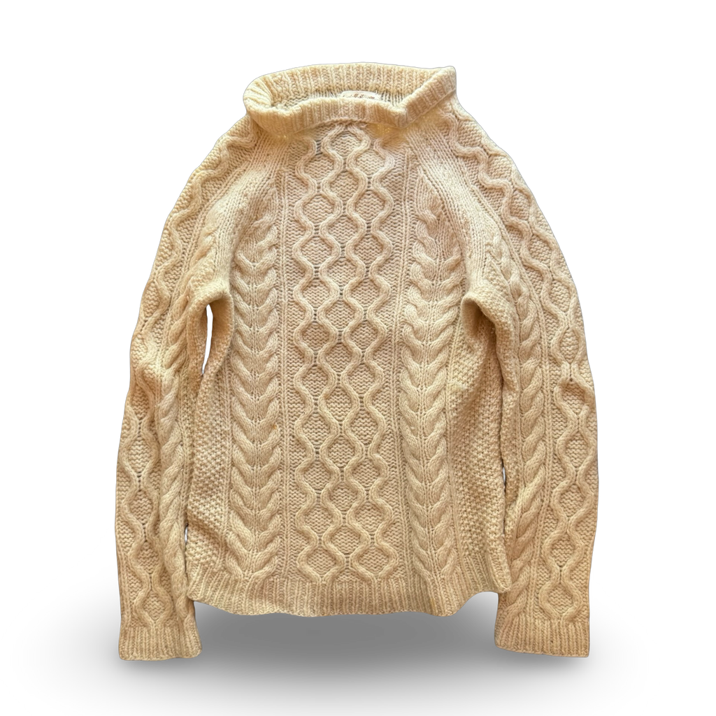 80s Johanna Burgraf Cable Knit Sweater (M)