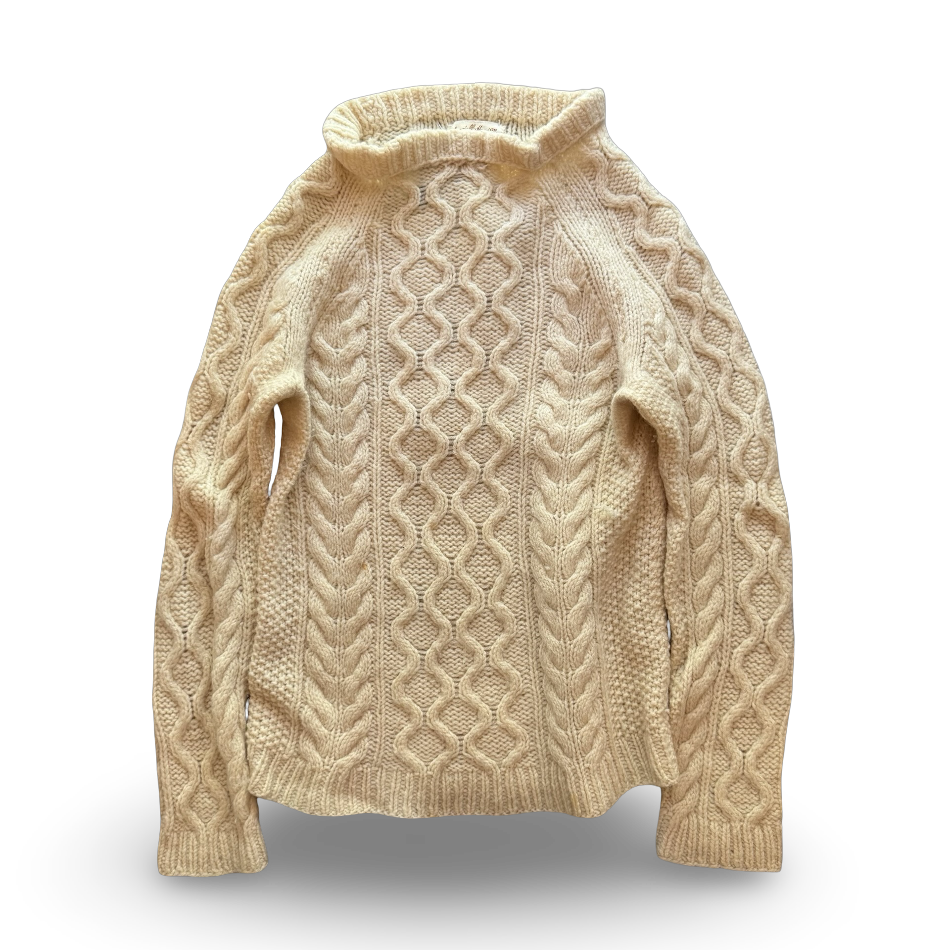 80s Johanna Burgraf Cable Knit Sweater (M)