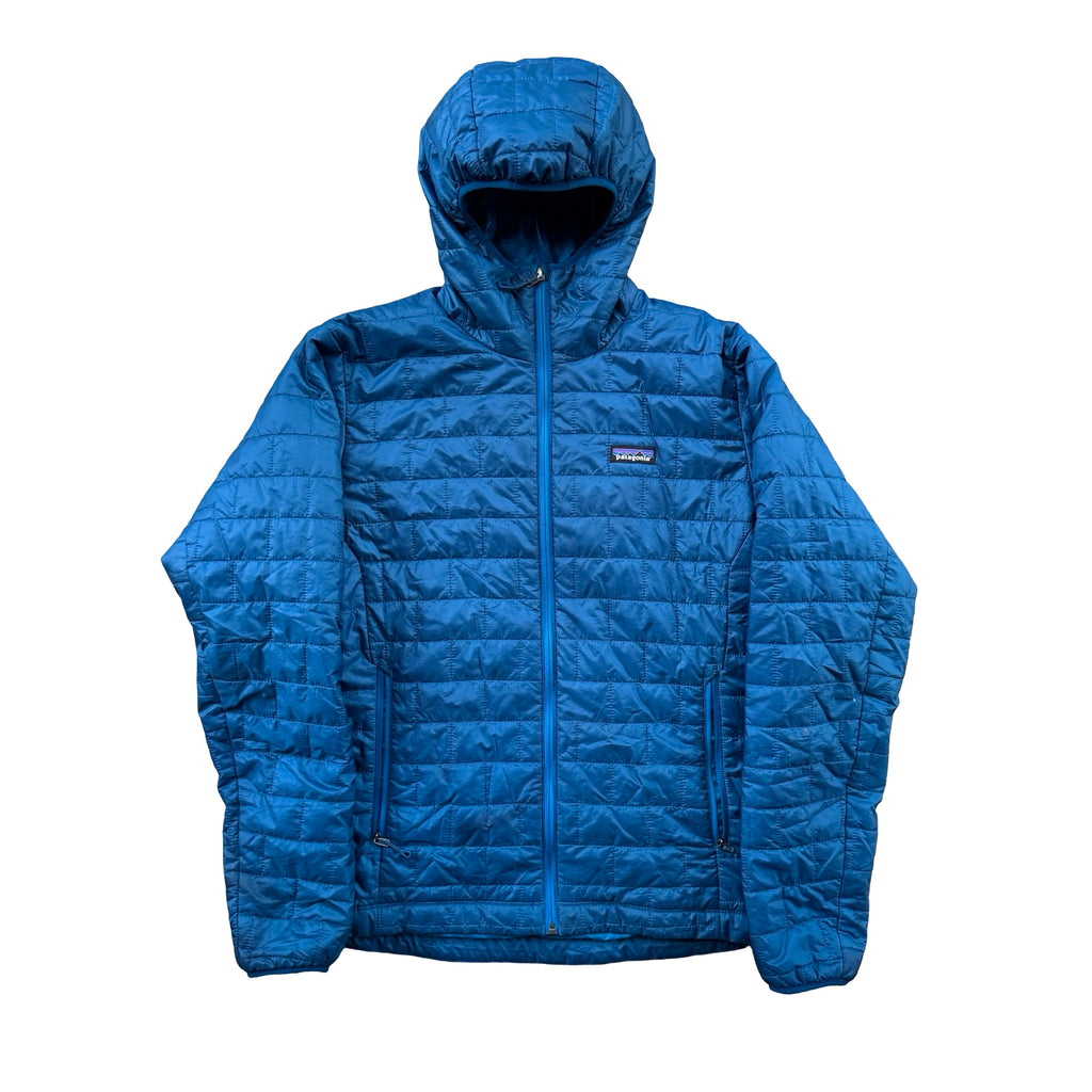 Blue Patagonia Hooded Puffer Jacket (M)