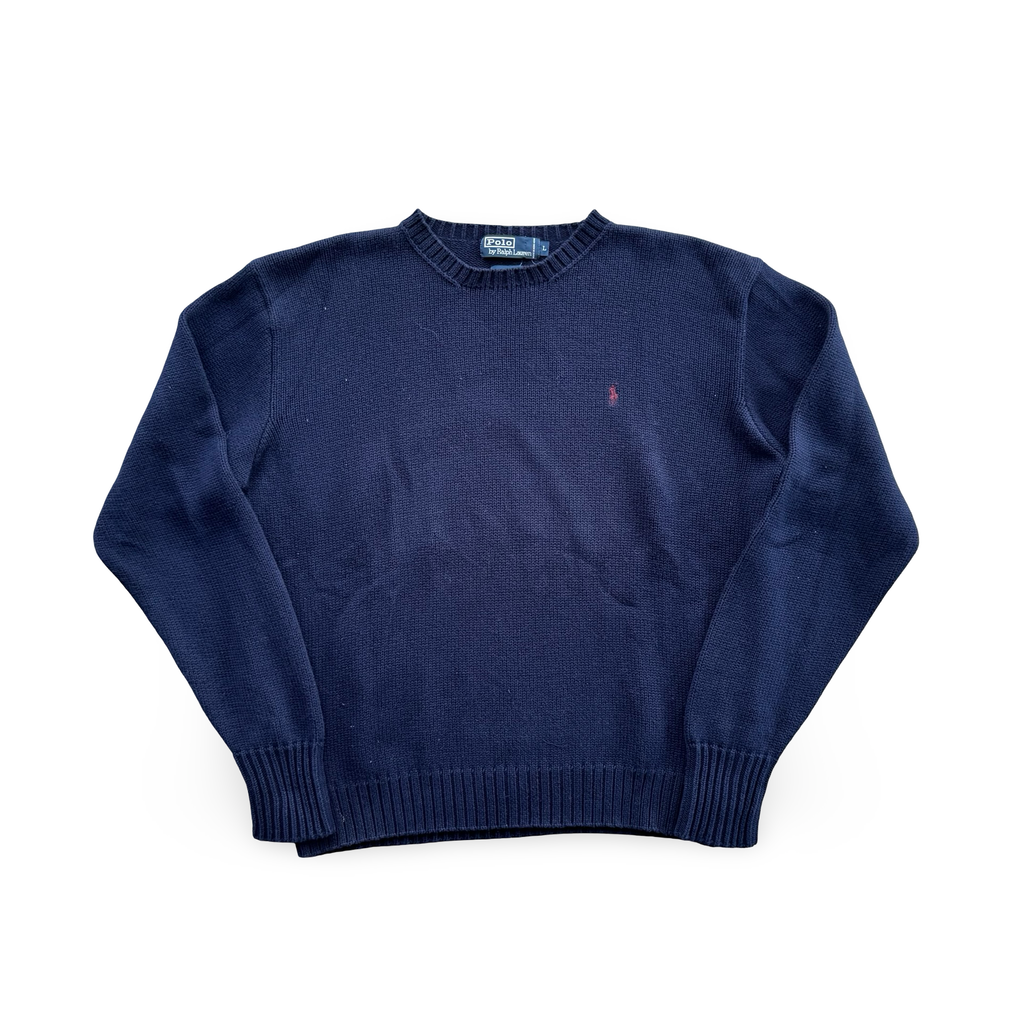 Vintage Navy Ralph Lauren Knit Sweater (L)