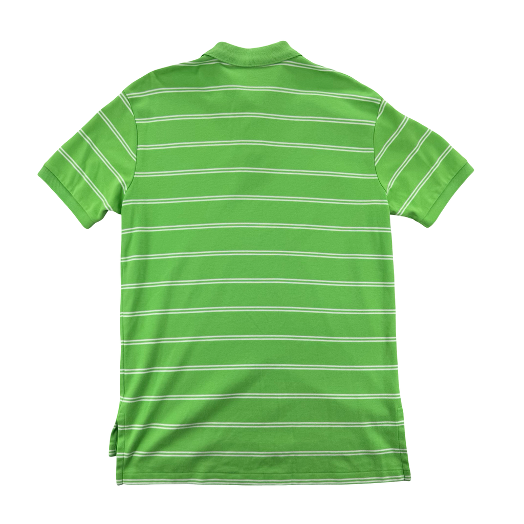 Vintage Polo Ralph Lauren Green Striped Polo (M)