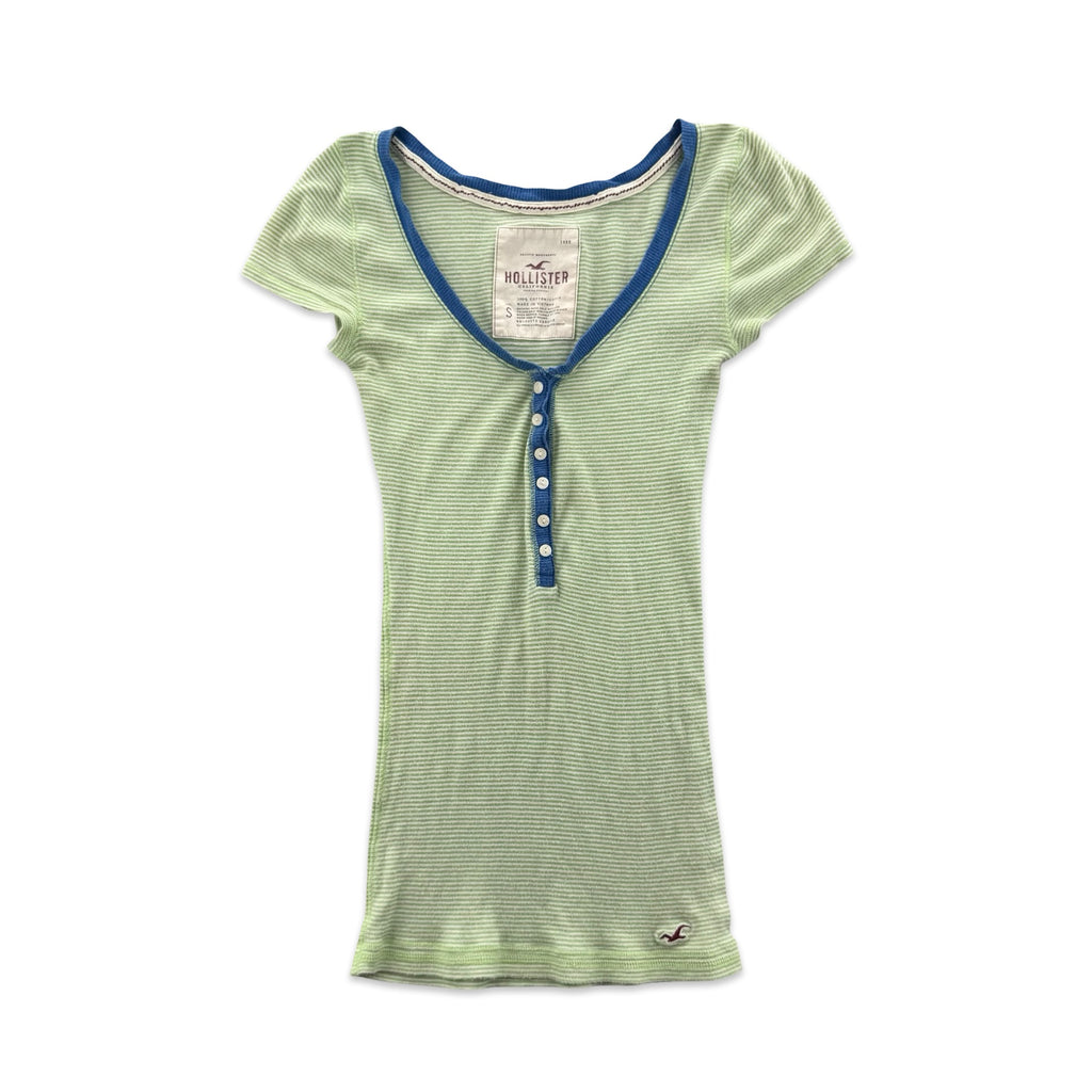 Hollister Button Up Baby Tee (S)