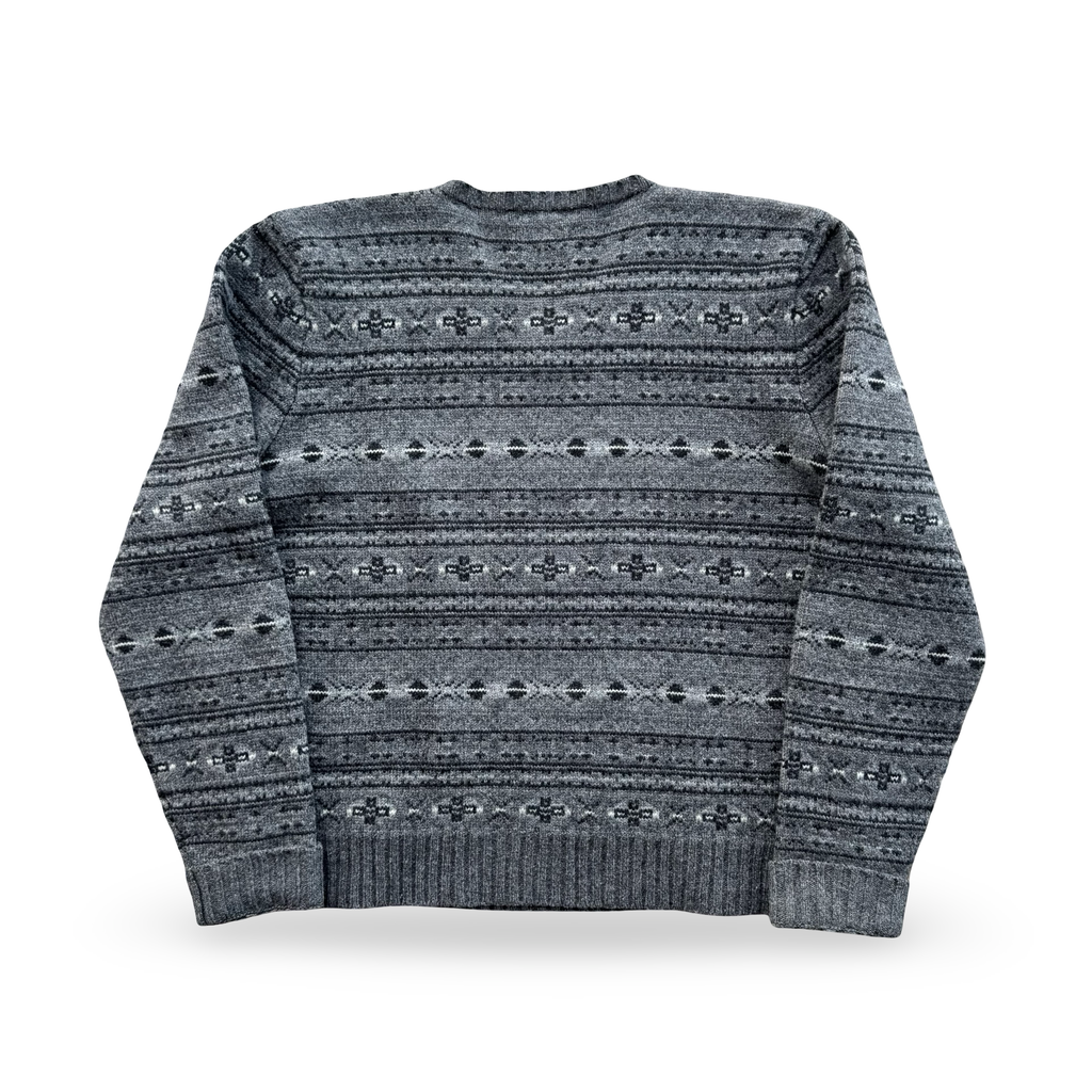 Vintage Grey Ralph Lauren Lambs Wool Knit Sweater (XL)