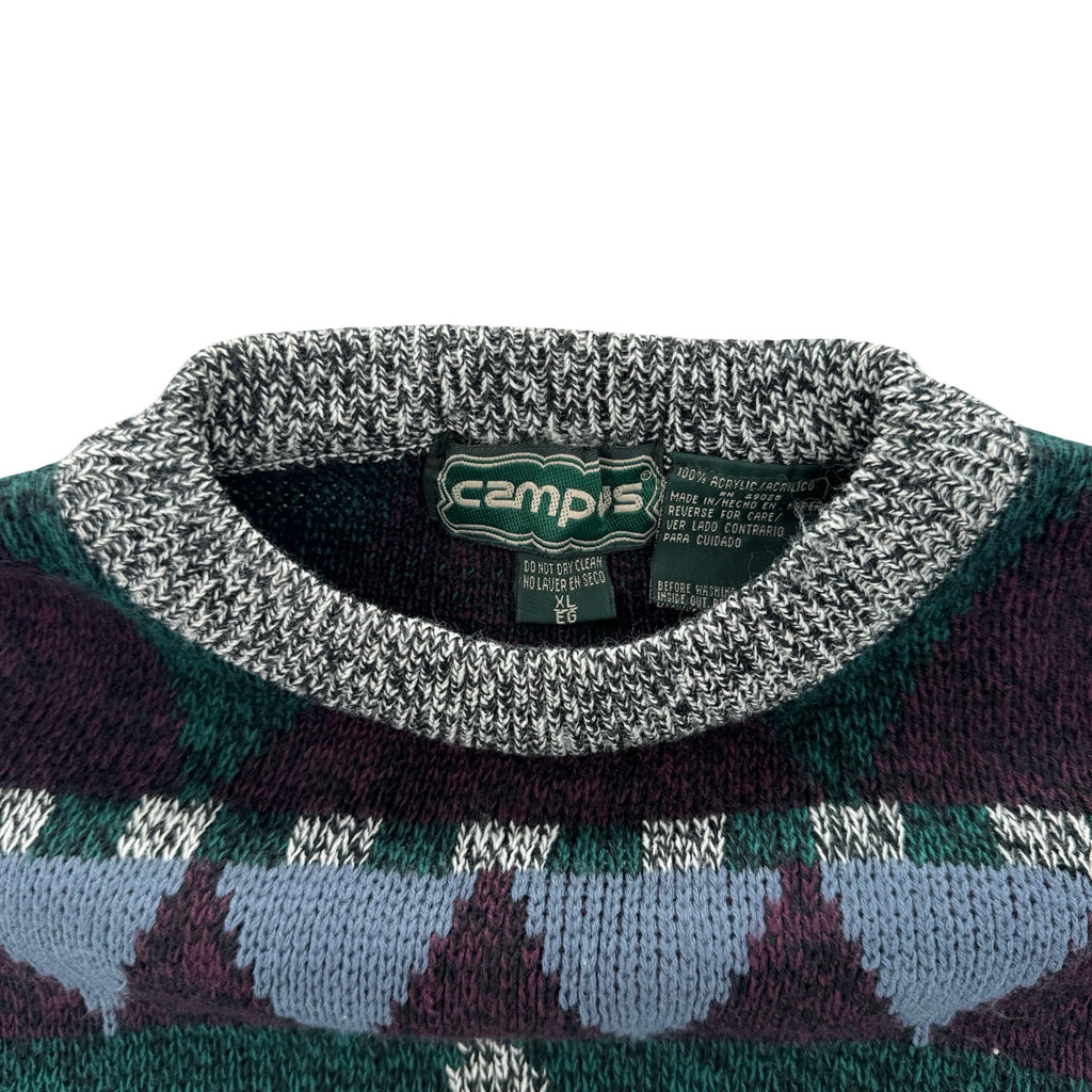 Vintage Campus Knit Sweater (XL)