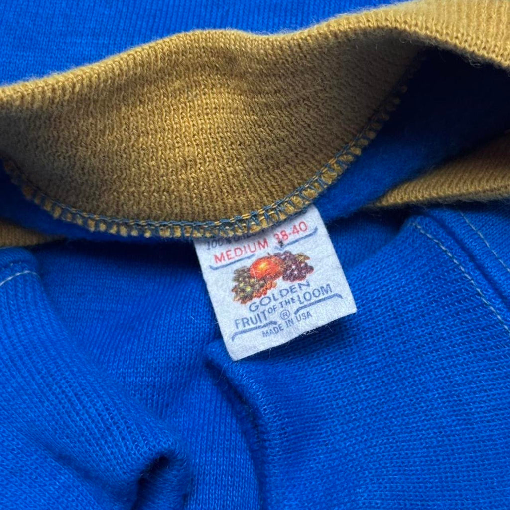 1950’s Fruit of the Loom Golden Raglan Crewneck Sweatshirt (M)