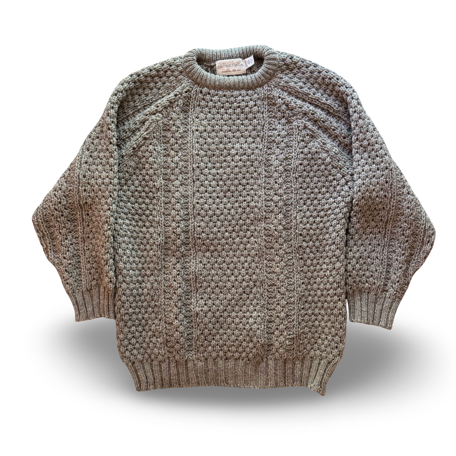 90s Patrick Malin Wool Cable Knit Sweater (L/XL)