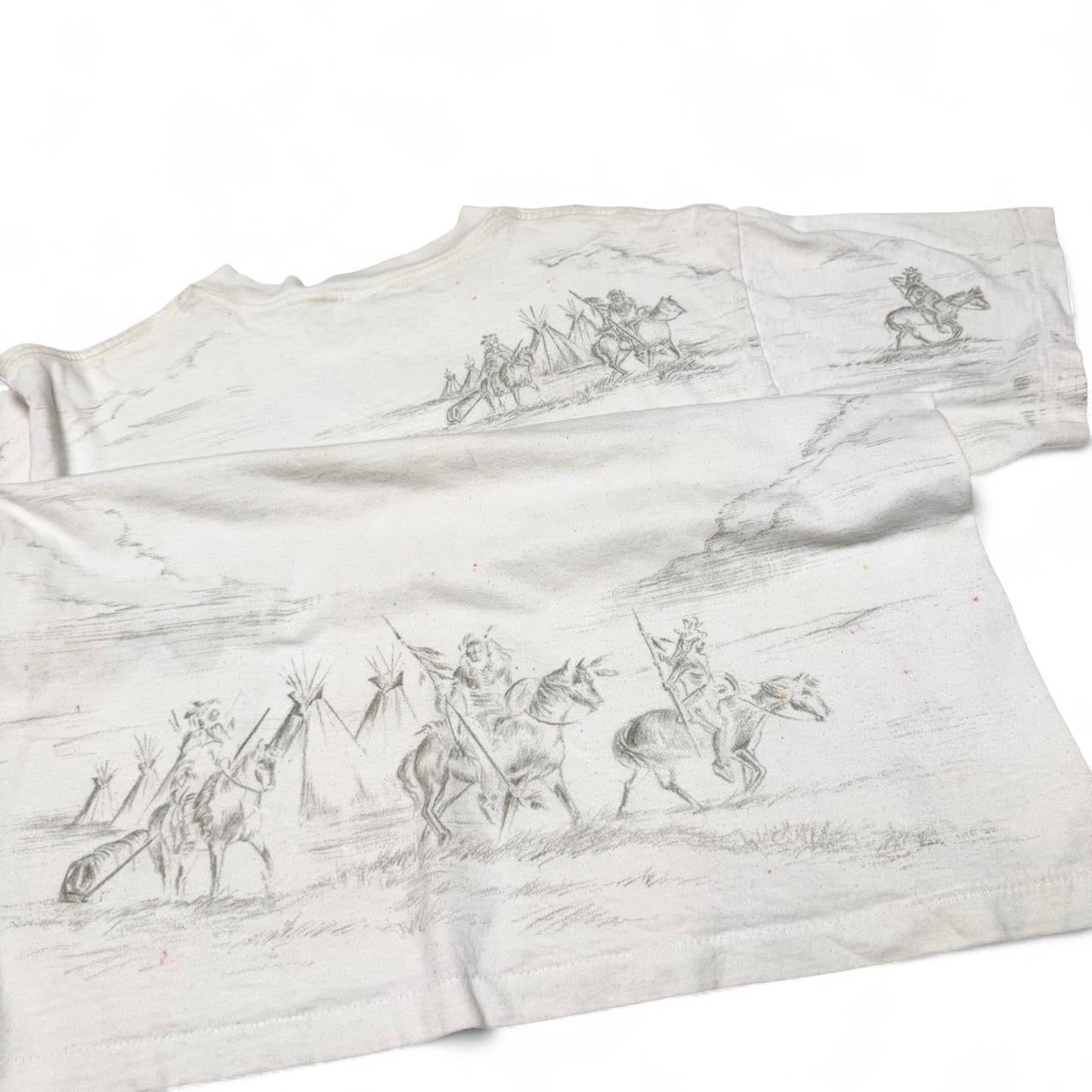 Vintage Eagle All Over Print Tee (L)