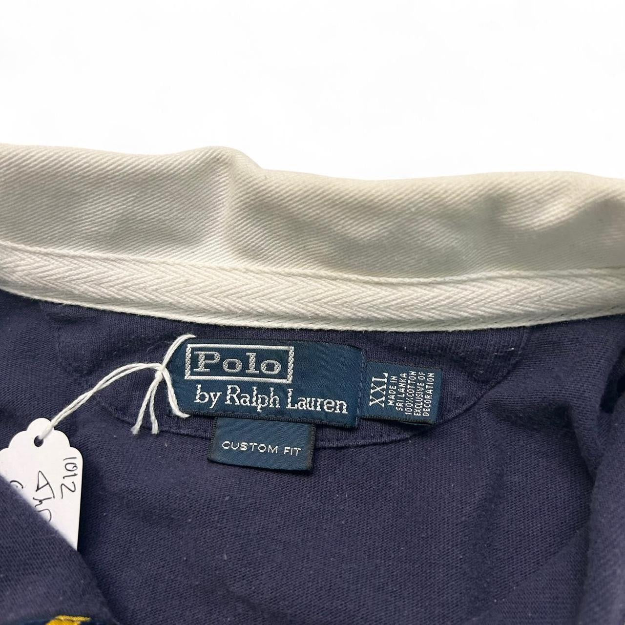 Vintage Polo Ralph Lauren Long Sleeve Numbered Polo Tee (XXL)