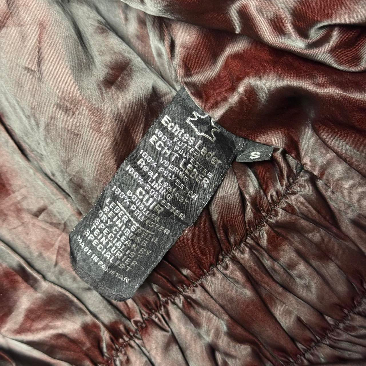Vintage Fringe Western Leather Jacket (S)
